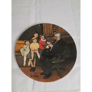 Vintage Norman Rockwell Collector Plate "The Family Doctor" 1992 By Knowles